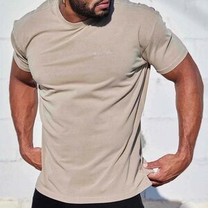 YoungLA Men's Tan Short Sleeve Tee